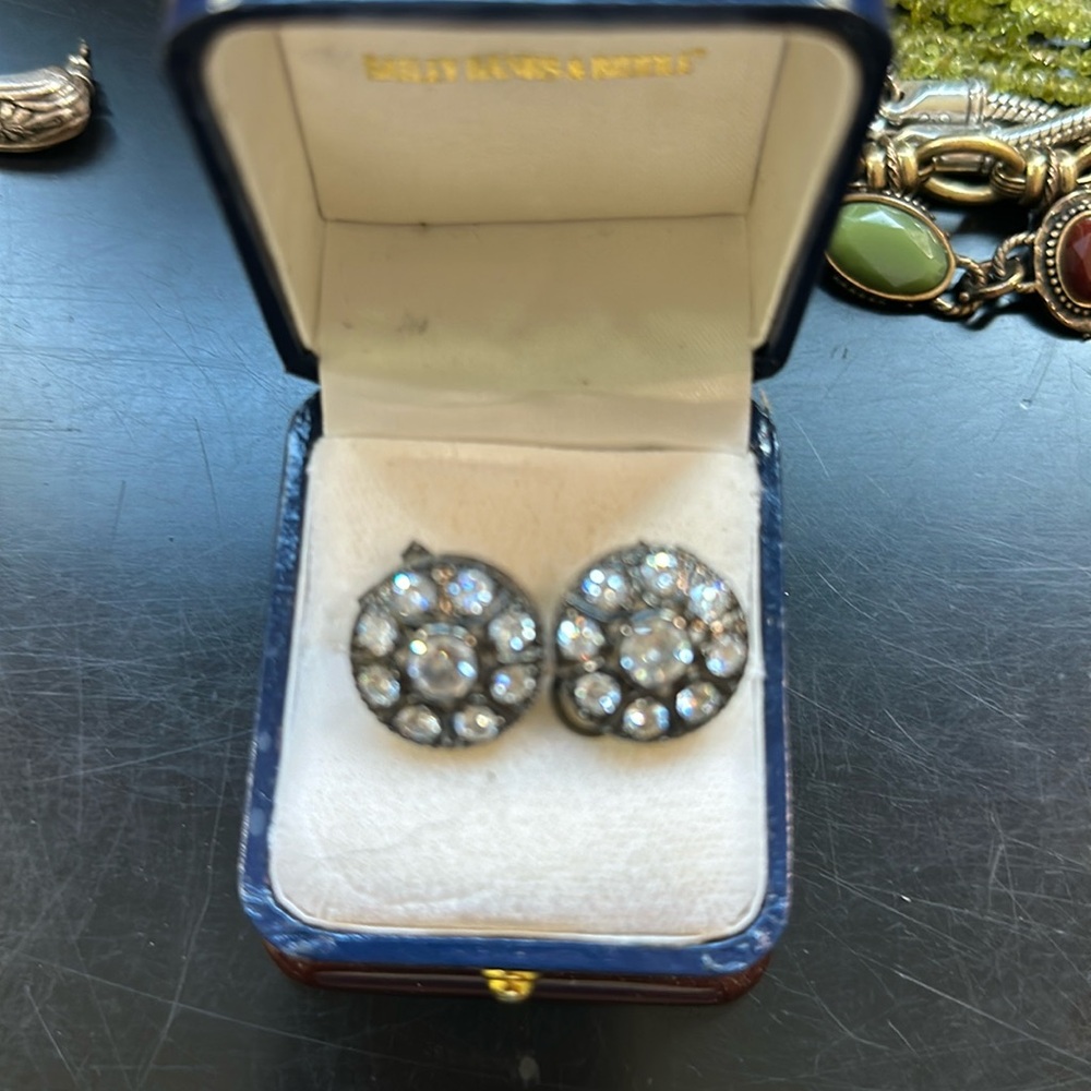 Vintage jeweled earrings